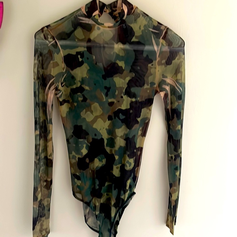 K Too Camo Bodysuit Medium